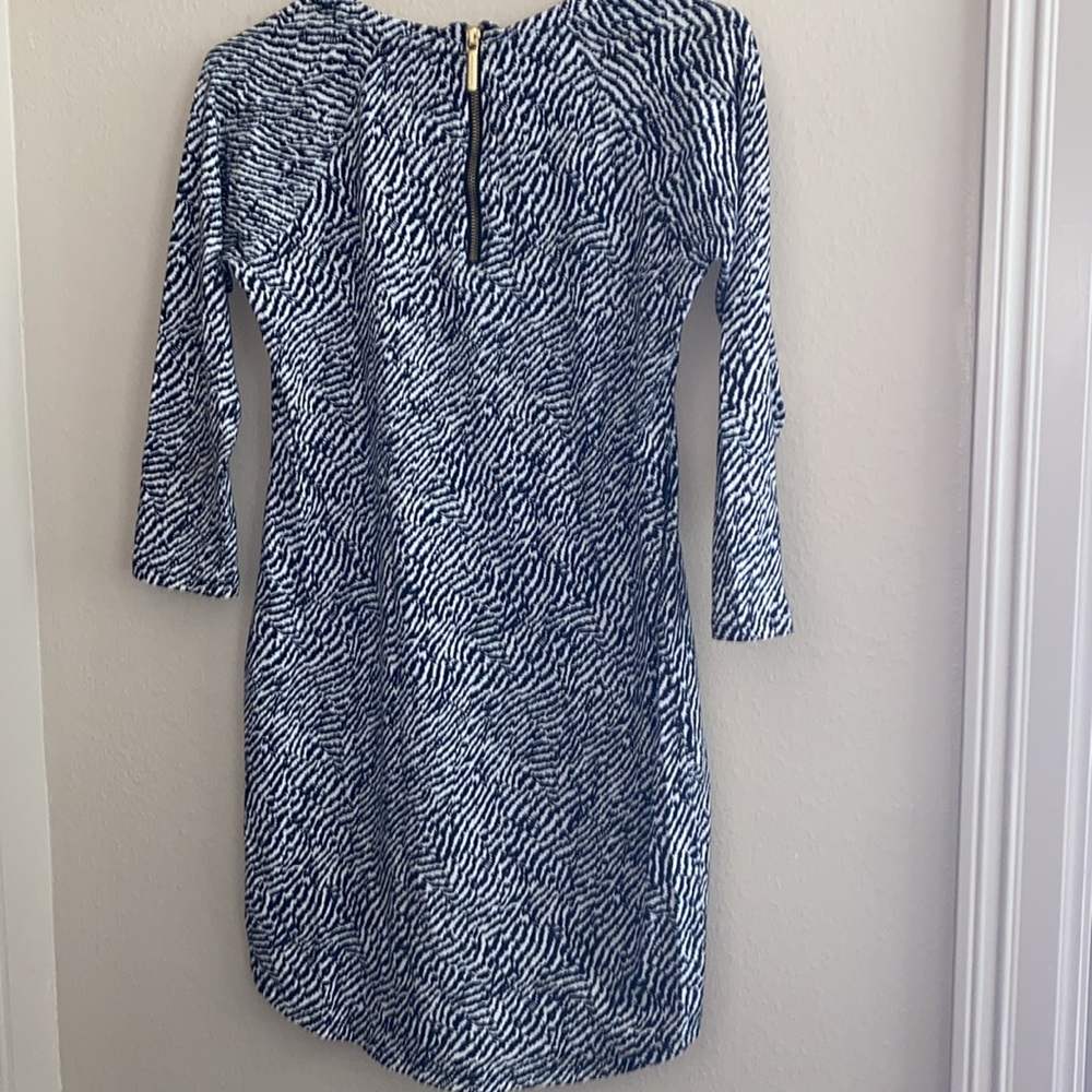 NWOT Michael Kors zebra long sleeve cotton stretchy dress